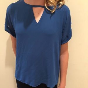 Naked Zebra Blue Top